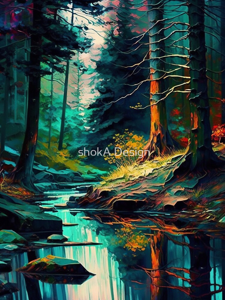 forest abstract by shokA Design