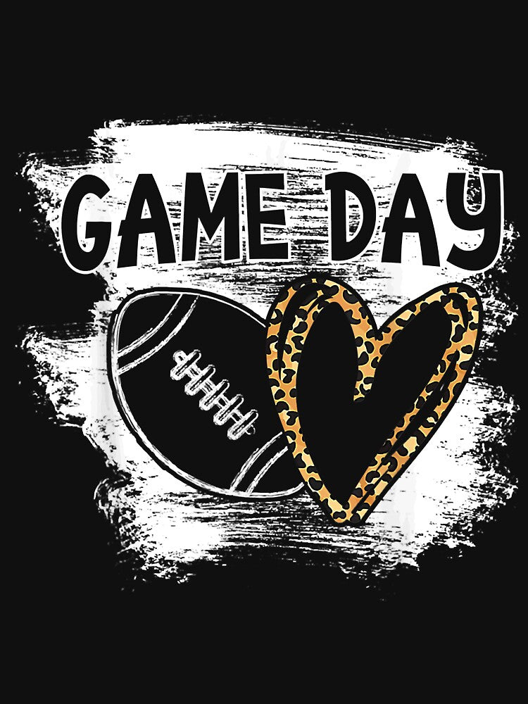 Football Player Mom Leopard Cheetah Game Day Football Fan by HollyBrewerad T-Shirts, Hoodie, Sweatshirt (Image 3)