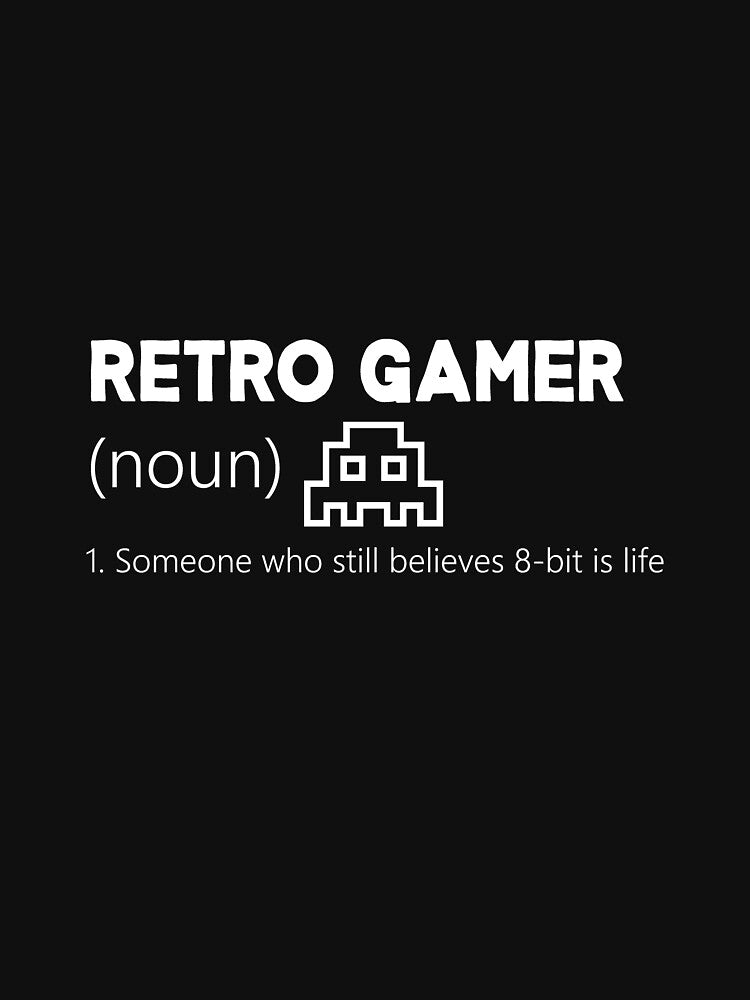 Noun Deifinition Vintage 8Bit Gamer Classic Funny Old Gamer by dannybel T-Shirts, Hoodie, Sweatshirt (Image 3)