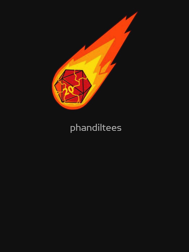 Flaming D20! by DoodleDashCollective T-Shirts, Hoodie, Sweatshirt | BlankRebels.com (Image 3)