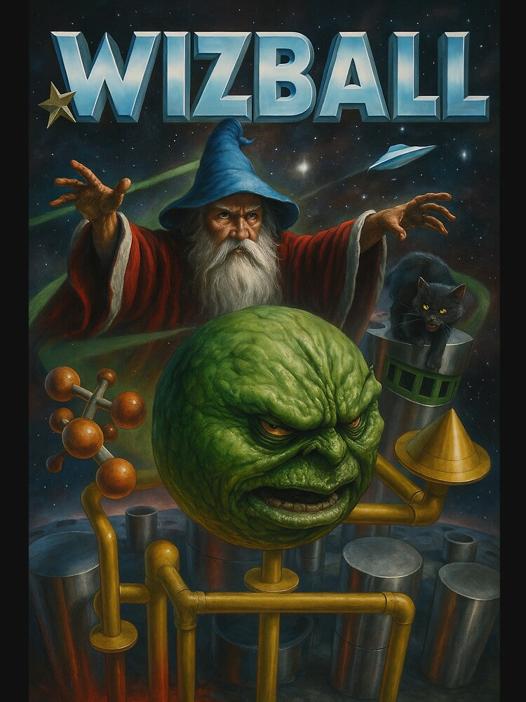 Wizball Retro Game Cover – Classic 80s Art T-Shirts, Hoodie, Sweatshirt