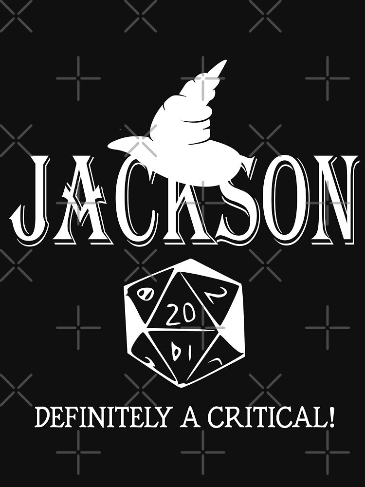 JACKSON NAME WIZARD RPG CRITICAL HIT by rodmendonca T-Shirts, Hoodie, Sweatshirt | BlankRebels.com (Image 3)