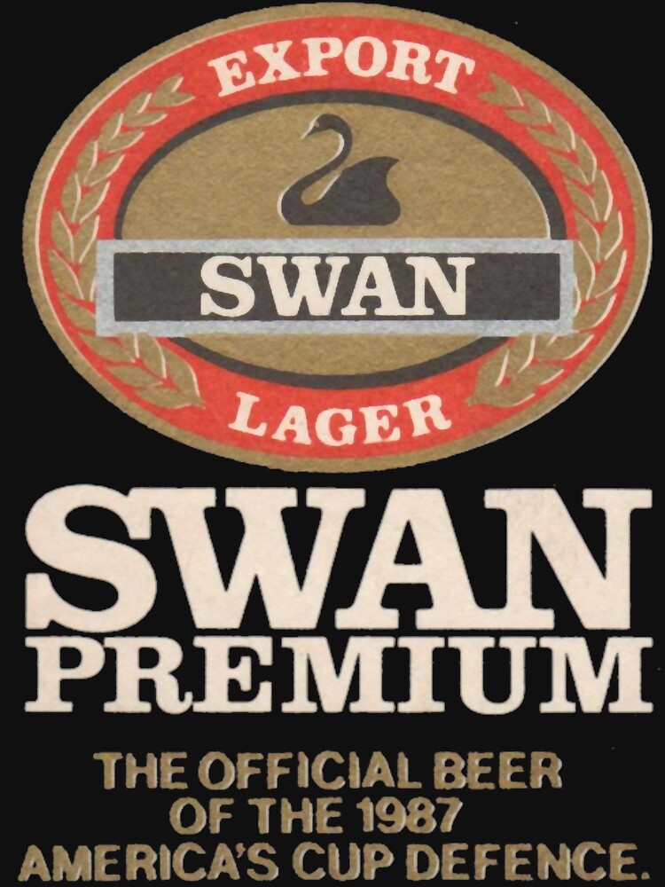 Swan Lager 1987 Americas Cup Classic Logo by HumbertoLittle T-Shirts, Hoodie, Sweatshirt | BlankRebels.com (Image 3)