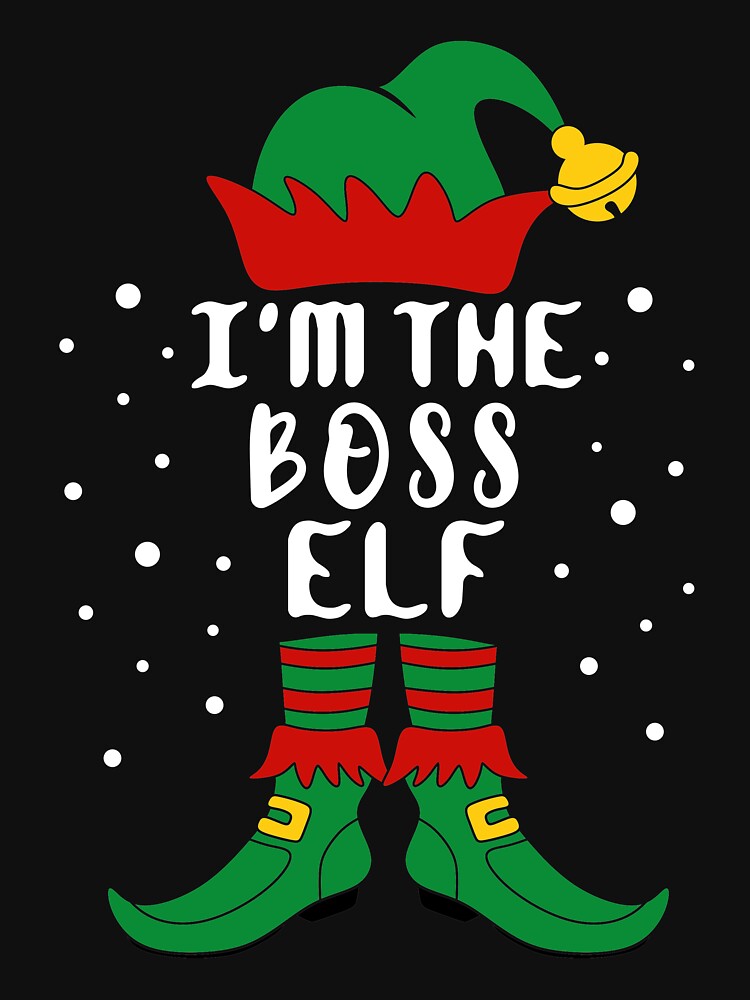 Matching Christmas I'm The Boss Elf by khaled11591 T-Shirts, Hoodie, Sweatshirt | BlankRebels.com (Image 3)