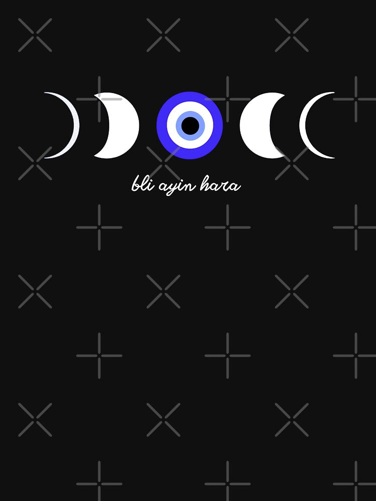 Evil eye protection, moon phases and sentence against evil eye by YiskaStore T-Shirts, Hoodie, Sweatshirt (Image 3)