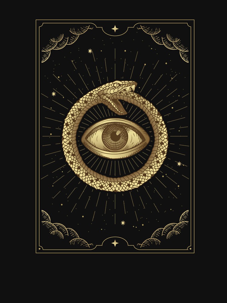 Circle Of Snakes With Eyes Inside In Tarot Card by taaddison50 T-Shirts, Hoodie, Sweatshirt | BlankRebels.com (Image 3)