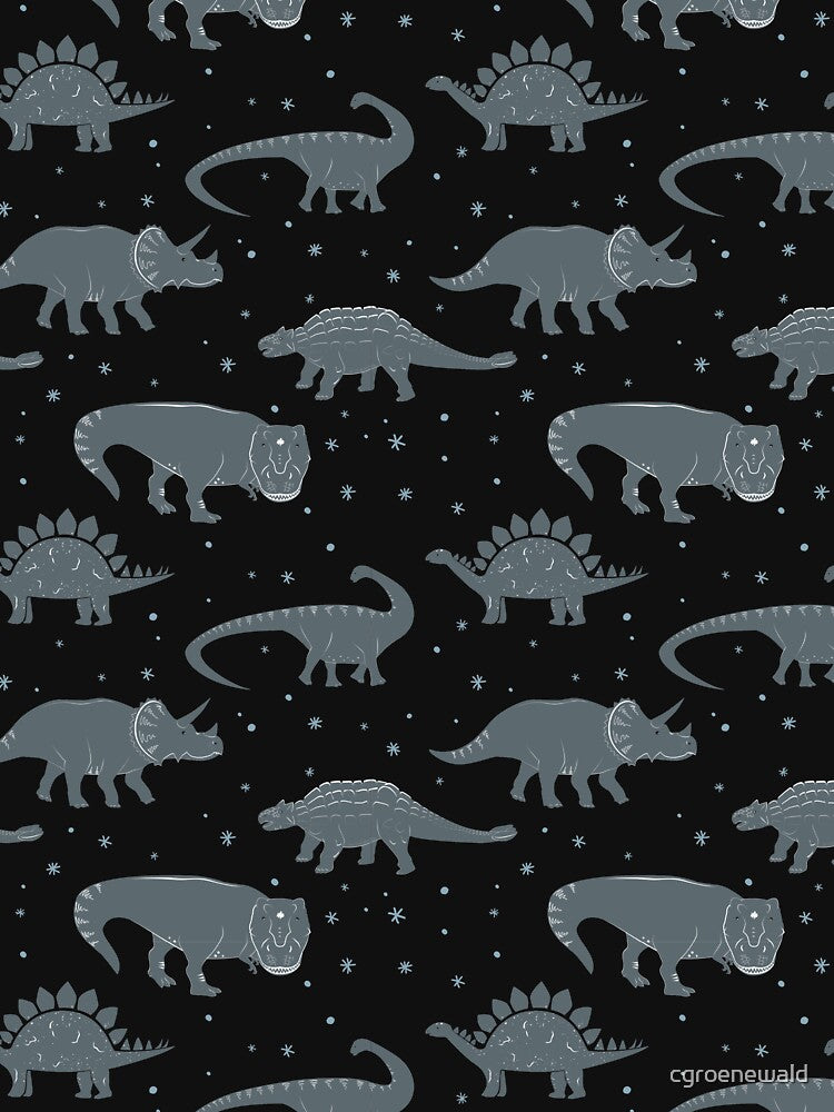 Cute Black and Grey Dinosaur Pattern by cgroenewald T-Shirts, Hoodie, Sweatshirt | BlankRebels.com (Image 3)