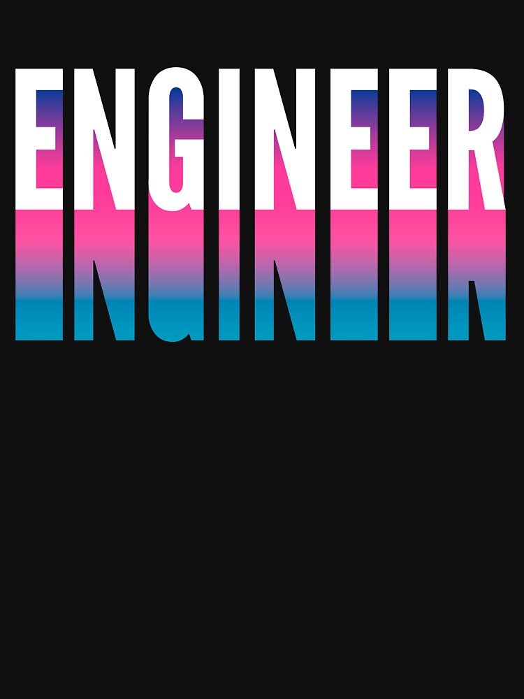 Engineer With Long Gradient Shadow by SVPOD T-Shirts, Hoodie, Sweatshirt | BlankRebels.com (Image 3)