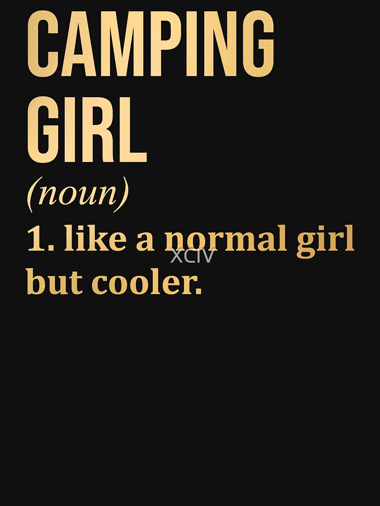 Camping Girl Definition in Gold by XCIV T-Shirts, Hoodie, Sweatshirt | BlankRebels.com (Image 3)