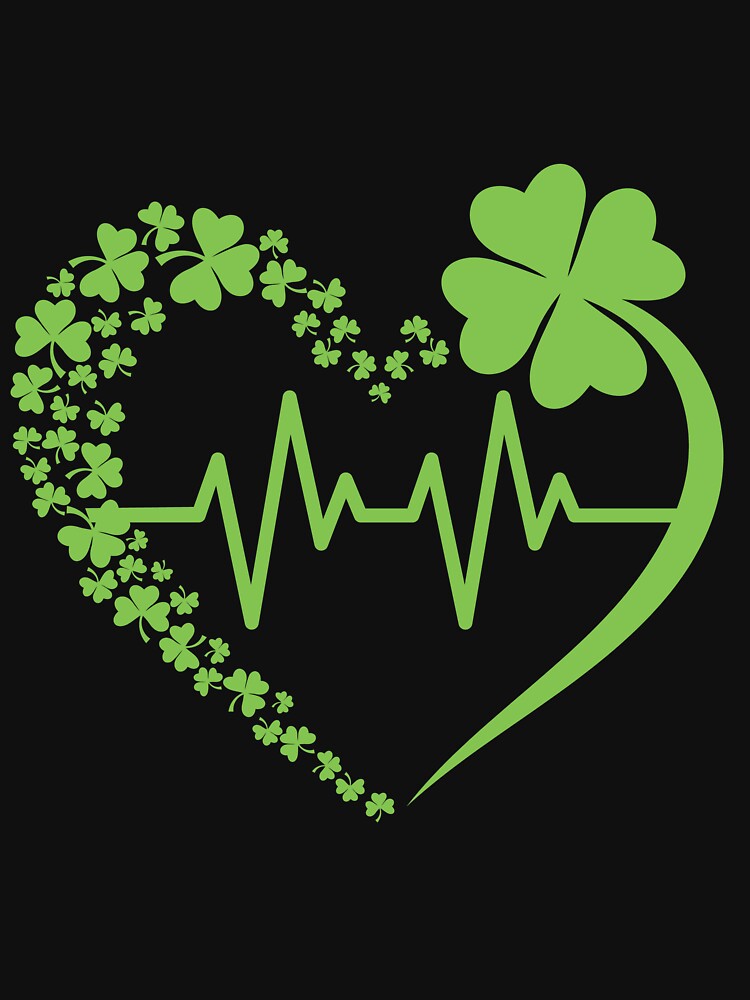 Nurse St Patricks Day Heartbeats Nursing nurse outfit by HSjem T-Shirts, Hoodie, Sweatshirt | BlankRebels.com (Image 3)