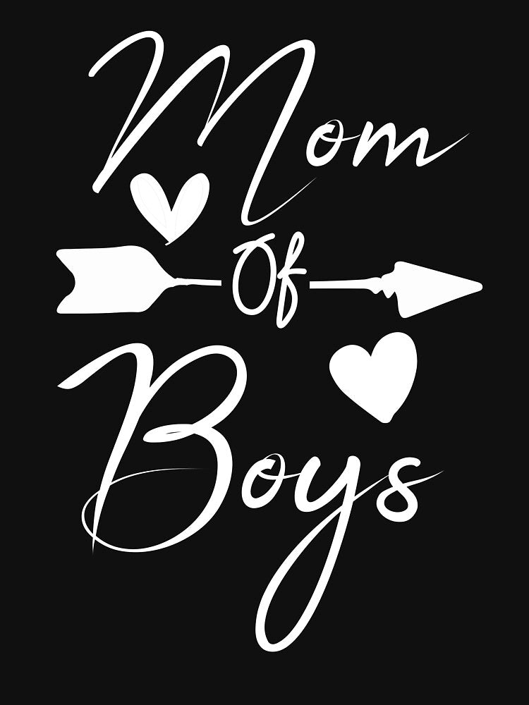 Mom Of Boys, Outnumbered Mom Of Boys, Boy Mom, Mom, Gift For New Mom by adjamine T-Shirts, Hoodie, Sweatshirt (Image 3)