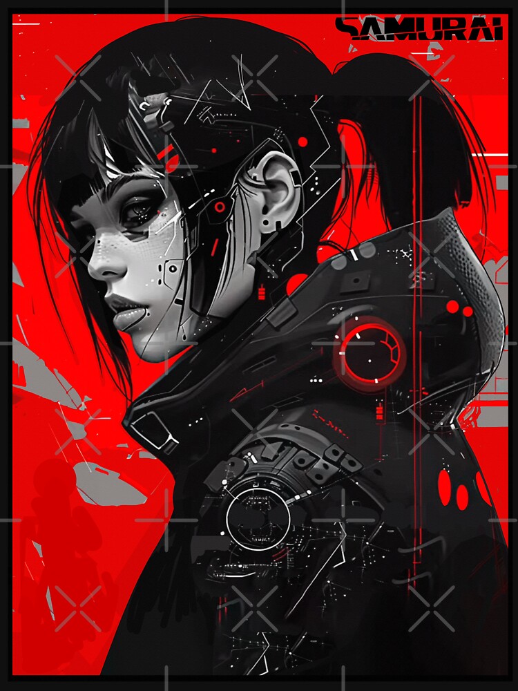 Dystopia Vaporwave Samurai Cyborg by ShurikenStar T-Shirts, Hoodie, Sweatshirt | BlankRebels.com (Image 3)