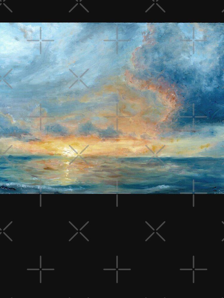Caribbean Beach Sunset | Impressionist Landscape by Andrew Gaia T-Shirts, Hoodie, Sweatshirt | BlankRebels.com (Image 3)