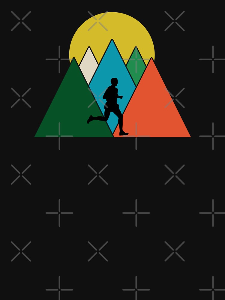 Triangle Mountains - Trail Runner by HeatherPore T-Shirts, Hoodie, Sweatshirt | BlankRebels.com (Image 3)
