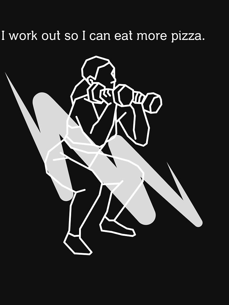 I work out so I can eat have more pizza funny tshirt for gym freaks by SKKtees22 Hoodie, Sweatshirt (Image 3)