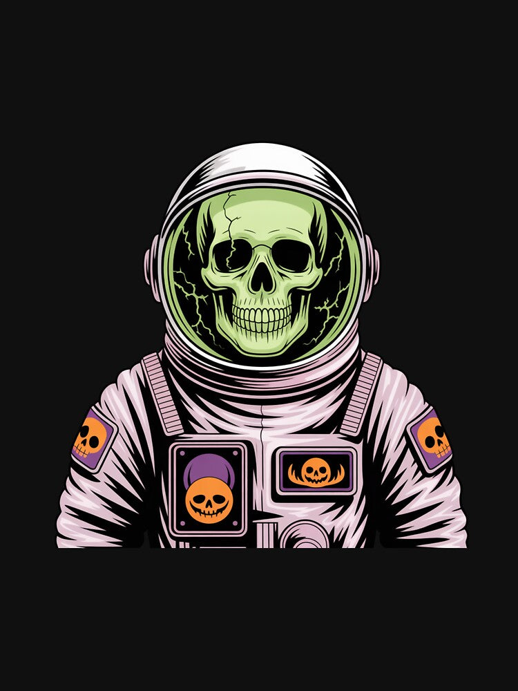 Skeleton Glow Astronaut – Spooky Halloween Space Skull Design by ColorSplash123 T-Shirts, Hoodie, Sweatshirt (Image 3)