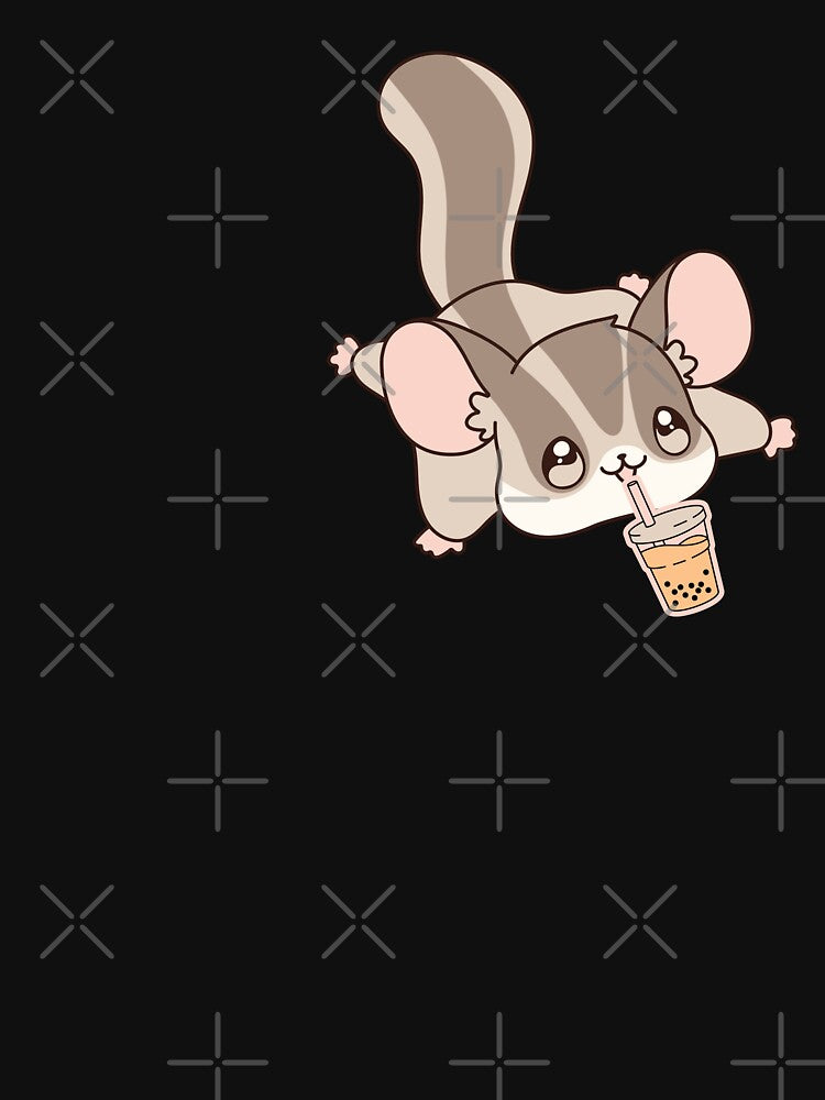 Cute sugar glider loves boba by Artistusha T-Shirts, Hoodie, Sweatshirt | BlankRebels.com (Image 3)