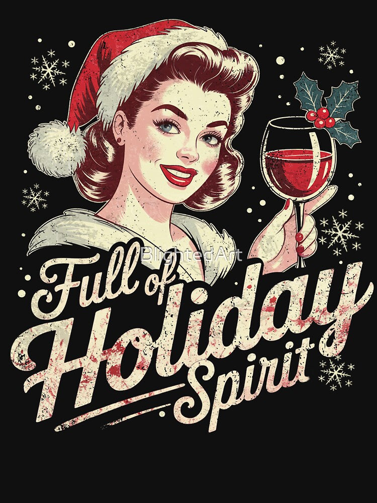 Holiday Spirit Funny Cocktail Festive Bright Cheerful by BlightedArt T-Shirts, Hoodie, Sweatshirt | BlankRebels.com (Image 3)