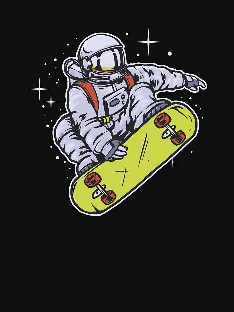 skateboarding astronaut in space by buzwin T-Shirts, Hoodie, Sweatshirt | BlankRebels.com (Image 3)