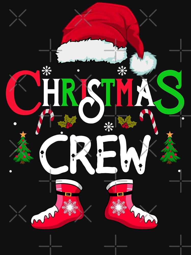 christmas crew family 2023 santa shirt, fanny christmas squad matching xmas shirt by ZAIN JAMAL Hoodie, Sweatshirt (Image 3)