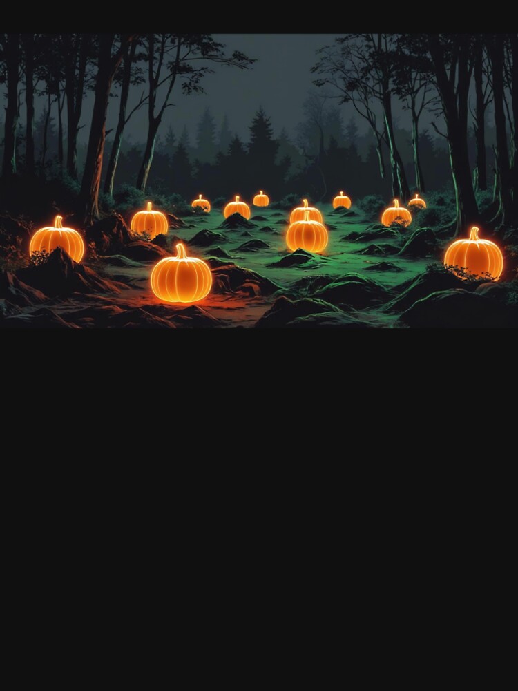 glowing pumpkins in a forest by mommie4444 T-Shirts, Hoodie, Sweatshirt | BlankRebels.com (Image 2)