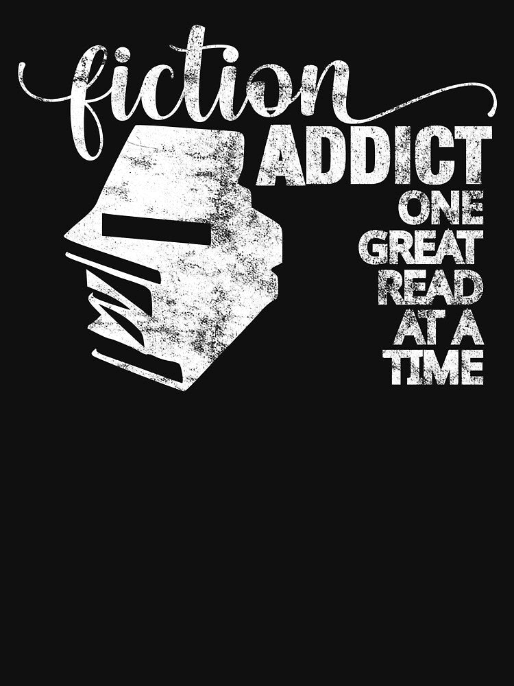 Fiction Addict by askthebookbug T-Shirts, Hoodie, Sweatshirt | BlankRebels.com (Image 3)
