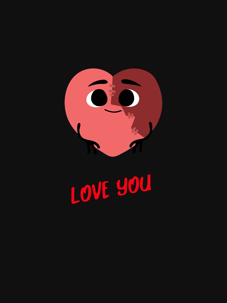 Love You Heart by PucksPlace T-Shirts, Hoodie, Sweatshirt | BlankRebels.com (Image 3)