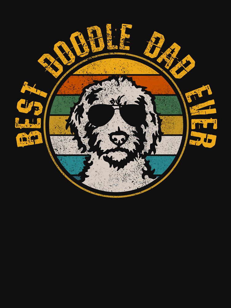 Best Doodle Dad Ever - Vintage Dog Golden Doodle by CleoJames T-Shirts, Hoodie, Sweatshirt | BlankRebels.com (Image 3)