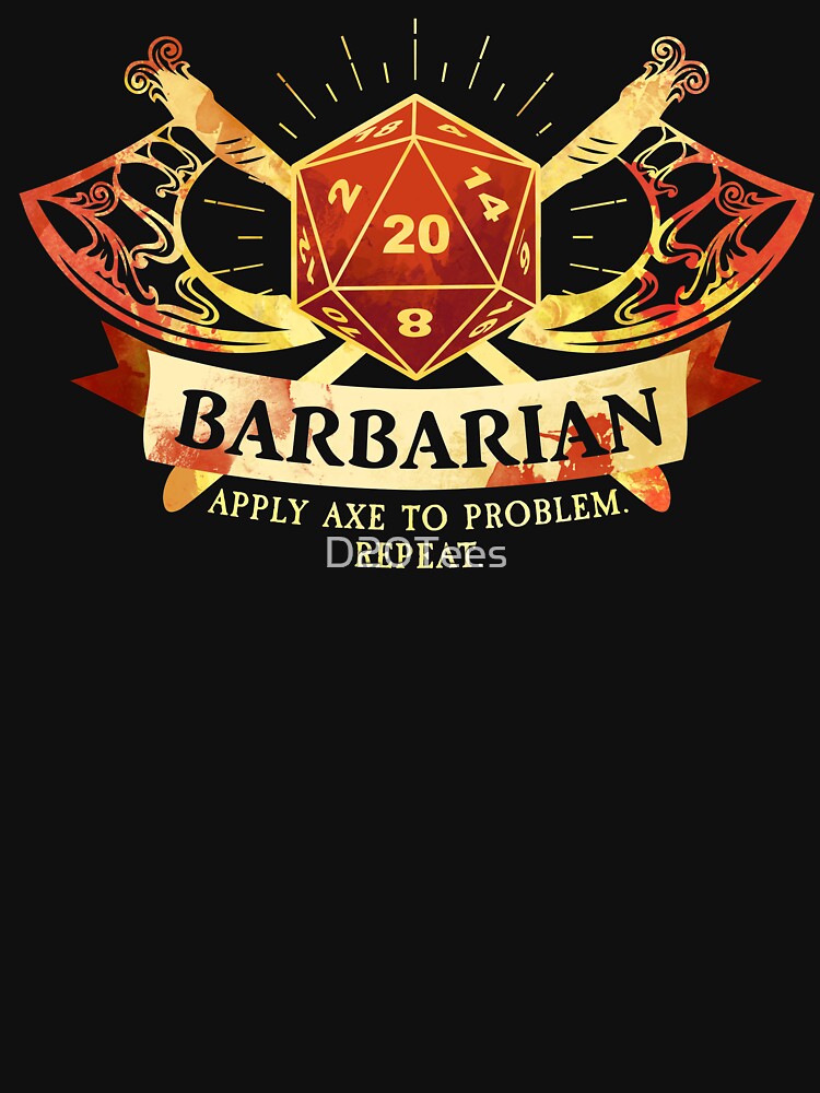 Barbarian by D20Tees T-Shirts, Hoodie, Sweatshirt | BlankRebels.com (Image 3)