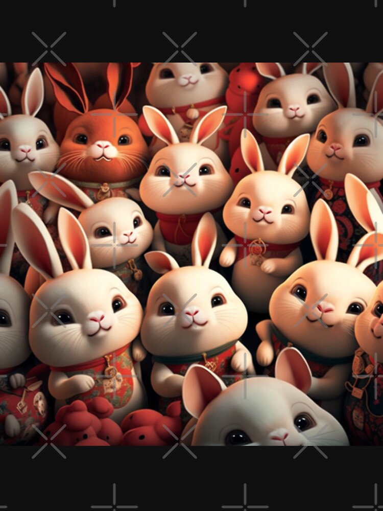 Happy rabbits to celebrate Chinese New Year by BeerBot T-Shirts, Hoodie, Sweatshirt | BlankRebels.com (Image 3)