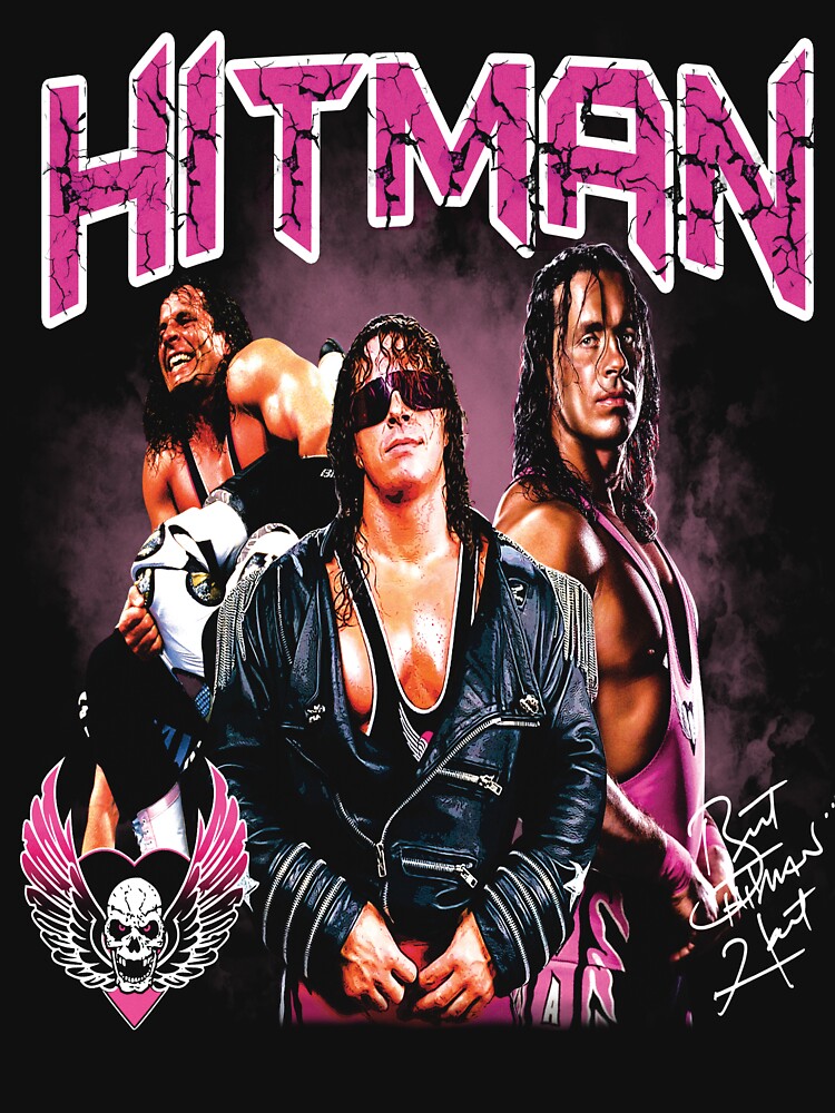 Wrestling Icon Bret Hart Vintage Retro Design by Dznshp0314 T-Shirts, Hoodie, Sweatshirt | BlankRebels.com (Image 3)