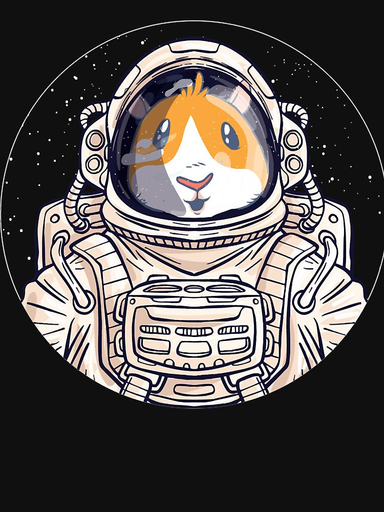 Astronaut Guinea Pig In Space by monica1059 T-Shirts, Hoodie, Sweatshirt | BlankRebels.com (Image 3)