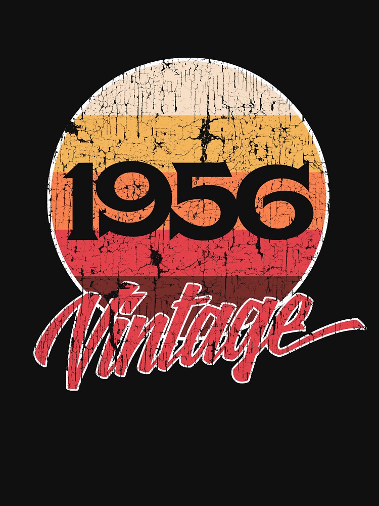 Vintage 1956 50s 62th Birthday T Shirt for Mom Dad Uncle by roarr Hoodie, Sweatshirt | BlankRebels.com (Image 3)