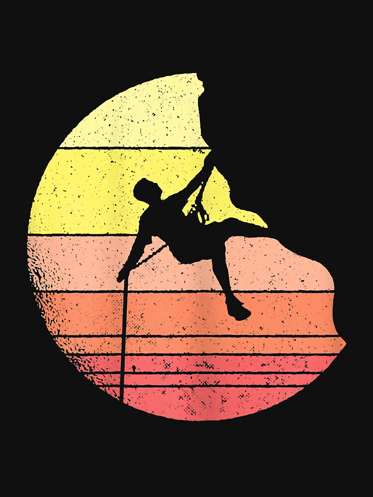 Vintage Rock Climbing Mountain Climber by SkyCloudBlue T-Shirts, Hoodie, Sweatshirt | BlankRebels.com (Image 3)