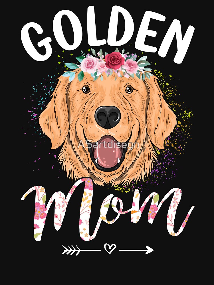 Golden Retriever Dog Mom, funny golden mom gift by ASartdisegn T-Shirts, Hoodie, Sweatshirt | BlankRebels.com (Image 3)