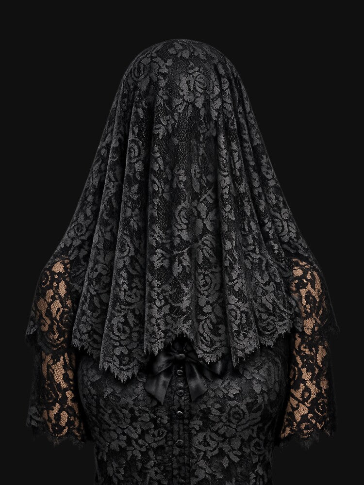 Veiled Mourning in Black Lace by Mouraludia T-Shirts, Hoodie, Sweatshirt | BlankRebels.com (Image 3)