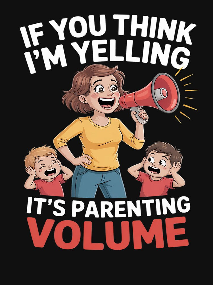 Funny Mom Life Parenting Volume Cartoon Megaphone by Idarmotar T-Shirts, Hoodie, Sweatshirt | BlankRebels.com (Image 3)