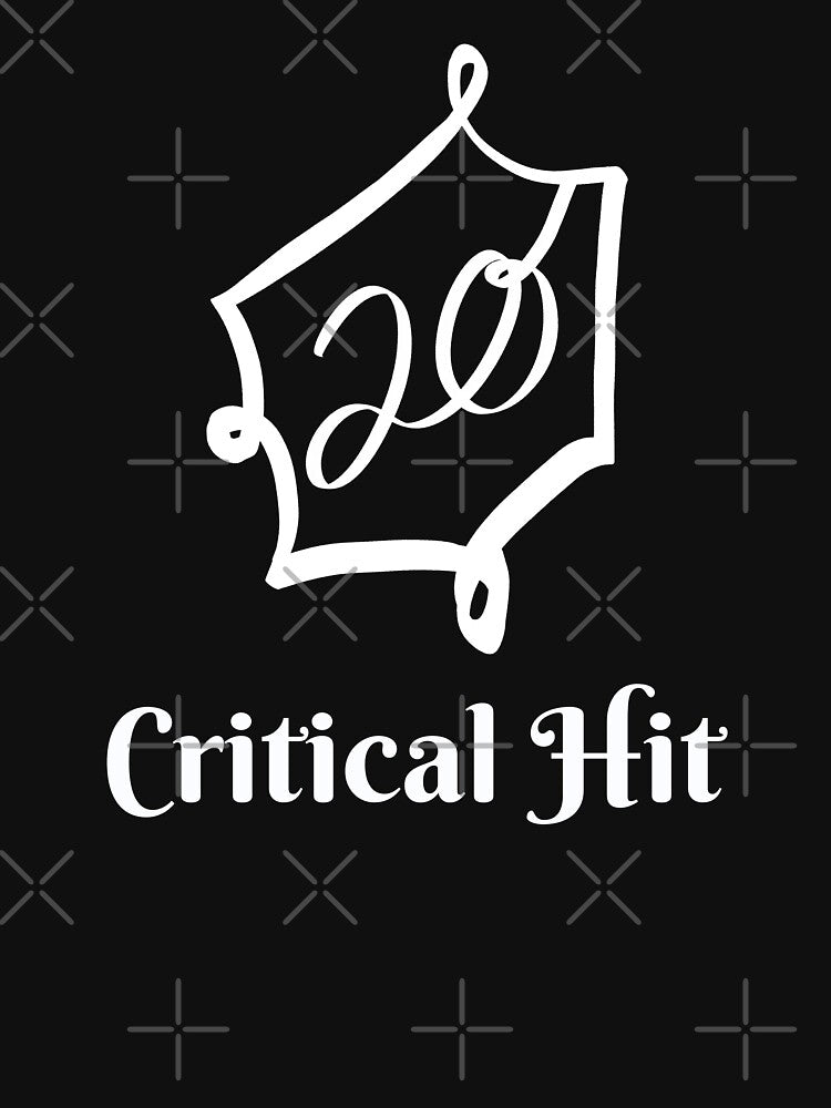 Critical Hit: DnD Critical Hit White by Druid Soup T-Shirts, Hoodie, Sweatshirt | BlankRebels.com (Image 3)
