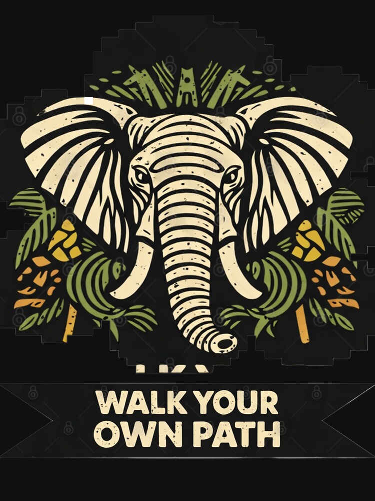 African Elephant Streetwear Art  Inner Path Spirit  Graphic by SavannaStrikes T-Shirts, Hoodie, Sweatshirt (Image 3)