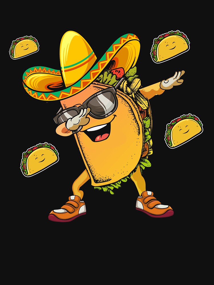 Dabbing Taco Sunglasses Taco Tuesday Cinco De Mayo by Marie-Fernandez T-Shirts, Hoodie, Sweatshirt (Image 3)