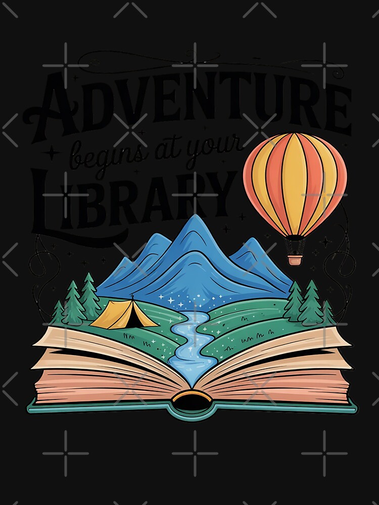 Adventure Begins at Your Library Book Lover by August4Laughs25 T-Shirts, Hoodie, Sweatshirt | BlankRebels.com (Image 3)