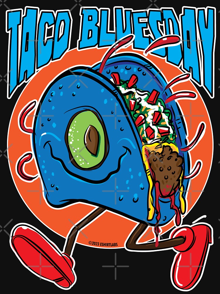 Blue Corn Taco on Taco Bluesday by eShirtLabs T-Shirts, Hoodie, Sweatshirt | BlankRebels.com (Image 3)