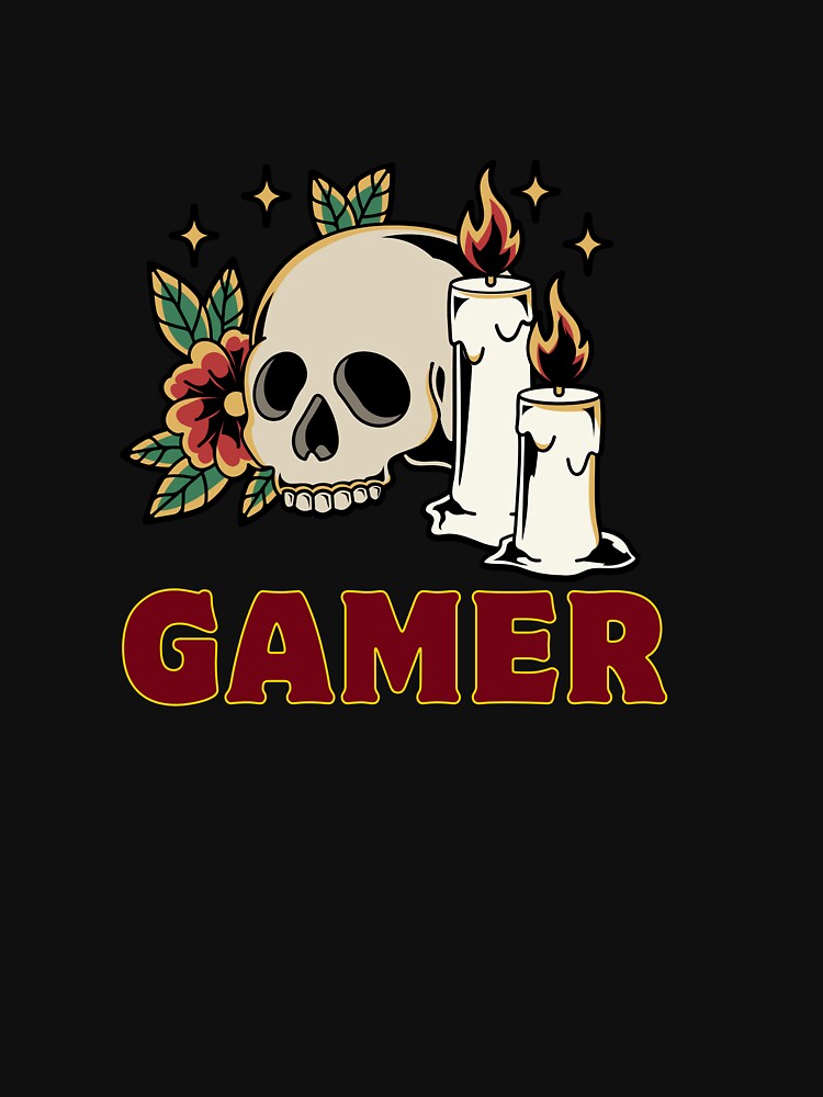 Gamer skull by Rasheedaholik T-Shirts, Hoodie, Sweatshirt | BlankRebels.com (Image 3)