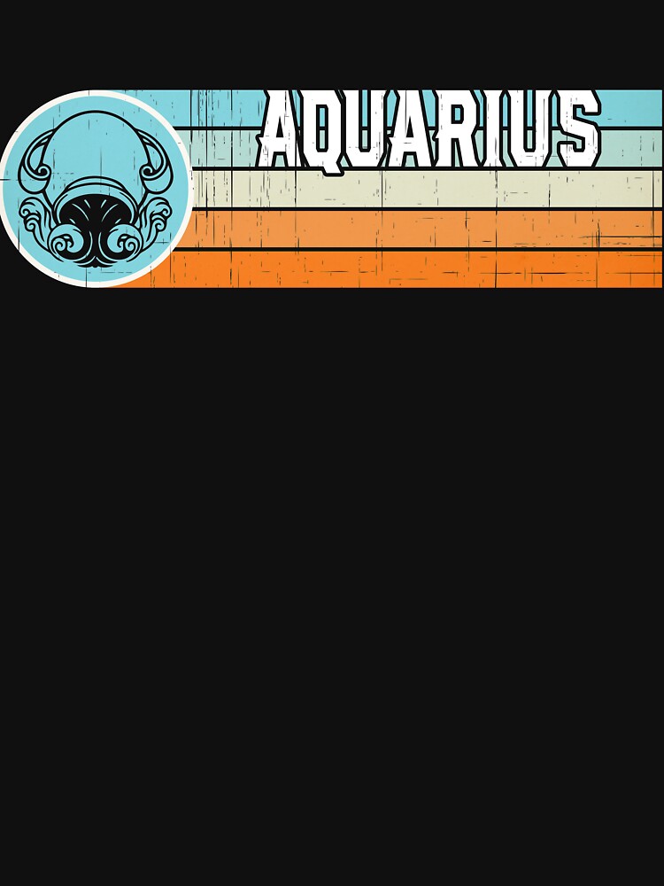 Aquarius Vintage Birthday by hoangtrongkhiem T-Shirts, Hoodie, Sweatshirt | BlankRebels.com (Image 3)