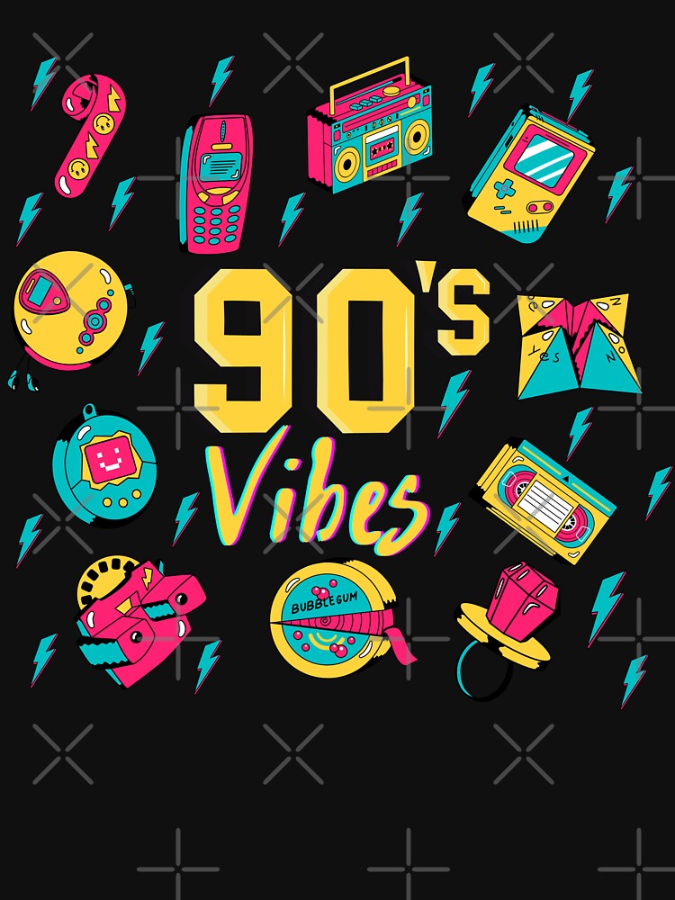 90s Vibes Retro Inspired Design by MamaNeeaDesigns T-Shirts, Hoodie, Sweatshirt | BlankRebels.com (Image 3)