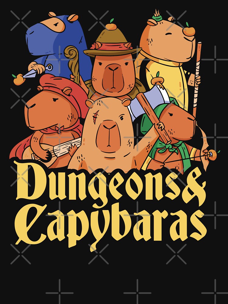 dungeons and capybaras by ricksupplies T-Shirts, Hoodie, Sweatshirt | BlankRebels.com (Image 3)