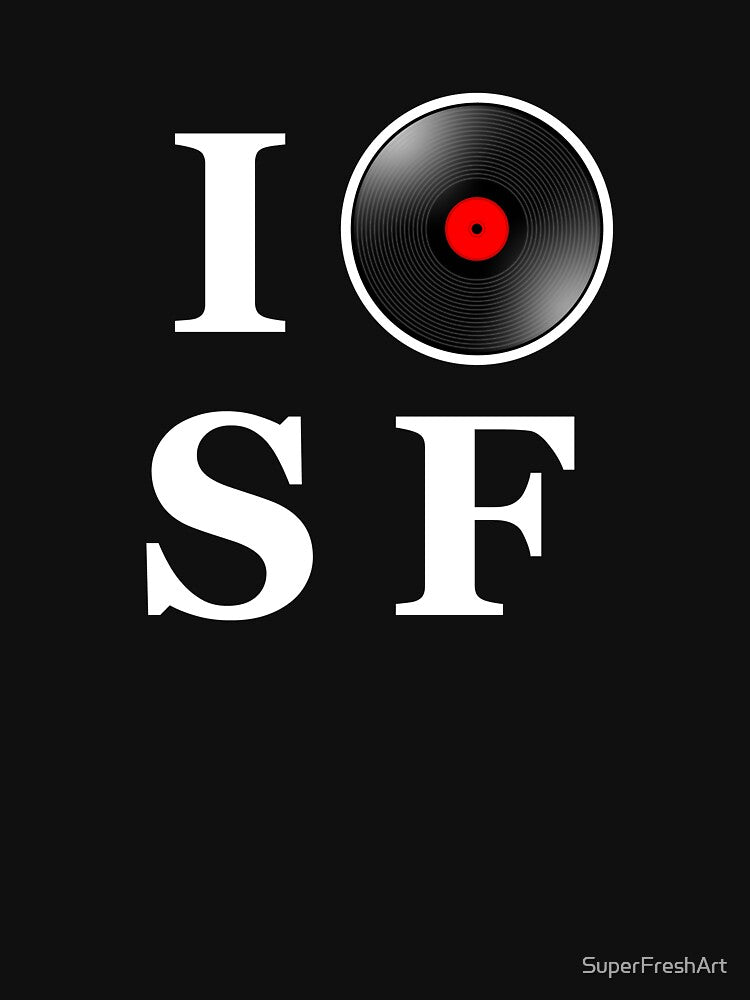 DJ Vinyl Record I Spin SF Gift by SuperFreshArt T-Shirts, Hoodie, Sweatshirt | BlankRebels.com (Image 3)