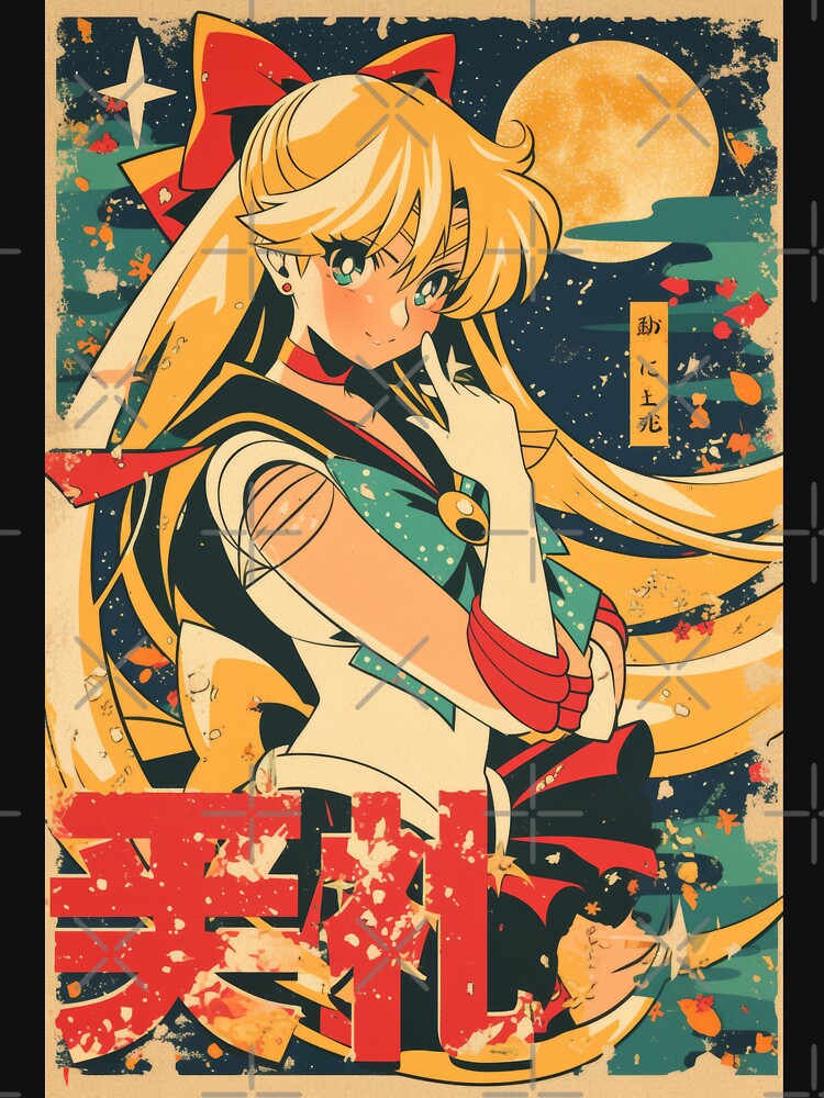 Sailor Venus Vintage Poster by AnimeArsenalPrints T-Shirts, Hoodie, Sweatshirt | BlankRebels.com (Image 3)