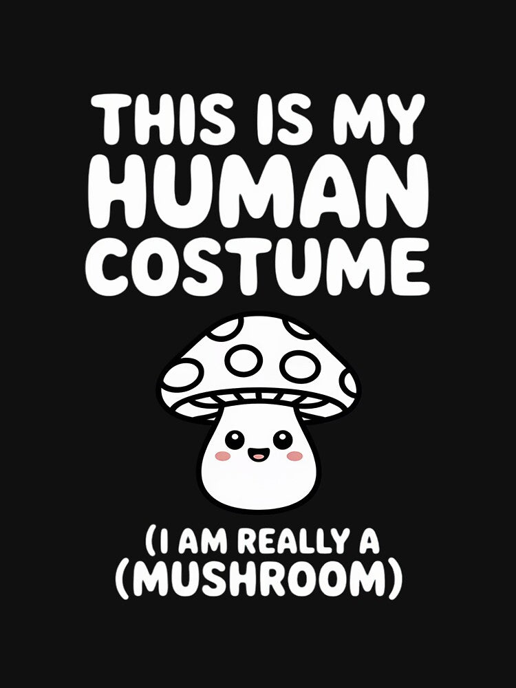 Cute Mushroom Halloween Easy Lazy Scary Party by ConceptThena T-Shirts, Hoodie, Sweatshirt | BlankRebels.com (Image 3)