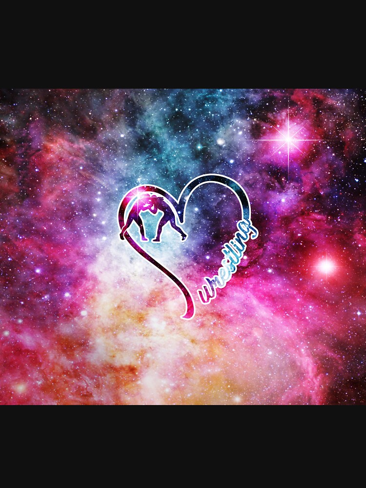 Love Wrestling galaxy heart by VickyCloset T-Shirts, Hoodie, Sweatshirt | BlankRebels.com (Image 3)